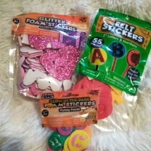 😻 4/$25 3 Pkgs. Package Decoration or Scrapbook Stickers